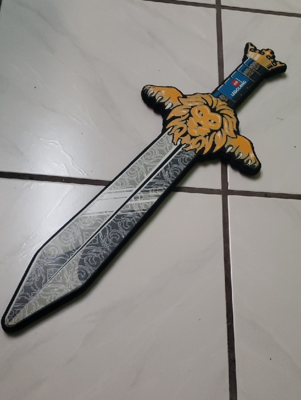 Like new "Legoland"  Castle Lion sword toy, foam